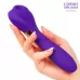 Фиолетовый вакуумный стимулятор с вибрацией - 18,4 см фиолетовый 