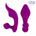 Фиолетовый массажёр с 9 режимами вибрации и пультом ДУ фиолетовый 