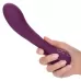 Фиолетовый изогнутый вибромассажер Passion - 21,5 см фиолетовый 