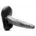 Серый фантазийный фаллоимитатор The Gargoyle Rock Hard Silicone Dildo - 23,6 см серый 