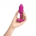 Розовая пробка для ношения с вибрацией Snug Plug 2 - 11,4 см розовый 