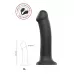 Черный фаллос на присоске Silicone Bendable Dildo XL - 20 см черный 