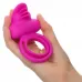 Ярко-розовое эрекционное кольцо Silicone Rechargeable Dual Clit Flicker ярко-розовый 