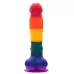 Разноцветный фаллоимитатор-реалистик COLOURFUL DILDO - 20 см разноцветный 