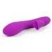 Фиолетовый рельефный вибратор-кролик QUEJOY - 25 см фиолетовый 