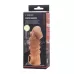 Телесная закрытая насадка с шишечками Cock Sleeve 008 Size L - 17,6 см телесный 