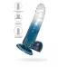 Прозрачно-синий фаллоимитатор Avy -  20 см синий 