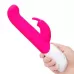 Розовый вибромассажер для G-точки Come hither G-Spot Rabbit - 24,5 см розовый 