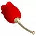 Красный клиторальный вибромассажёр Rose Lover красный 