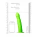 Зеленый страпон-фаллопротез со спиралевидной фактурой - 20,6 см зеленый 