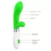 Зеленый вибратор-кролик Achilles - 21 см зеленый 