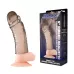 Дымчатая насадка-удлинитель Ribbed Realistic Penis Enhancing Sleeve Extension - 15,2 см дымчатый 