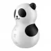 Вакуумный клиторальный массажер Pocket Panda белый с черным 