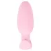 Розовая анальная пробка с вибрацией Cuties Vibrating Mini Butt Plug - 8 см розовый 