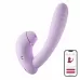 Сиреневый вибратор с возвратно-поступательными движениями и нагревом Minaka сиреневый 