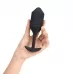 Черная пробка для ношения с вибрацией Snug Plug 4 - 14 см черный 