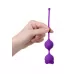 Фиолетовые вагинальные шарики A-Toys с ушками фиолетовый 