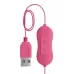 Розовая, работающая от USB вибропуля в форме кролика Cute розовый 