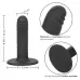 Черный анальный стимулятор 4.75” Ridged Probe - 12 см черный 