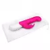 Розовый вибромассажер для G-точки Come hither G-Spot Rabbit - 24,5 см розовый 