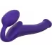 Фиолетовый безремневой страпон Silicone Bendable Strap-On - size M фиолетовый 
