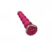 Розовый вибратор-ёлочка Mini Vibrator с пультом ДУ - 19 см розовый 