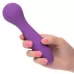 Фиолетовый вибромассажер Stella Liquid Silicone “O” Wand - 17,75 см фиолетовый 