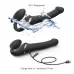 Черный безремневой вибрострапон Strap-On-Me Multi Orgasm Size XL черный 