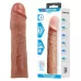 Удлиняющая насадка на пенис Derek - 21,5 см карамель (темно-бежевый 