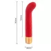 Красный вибратор для G-точки - 14,5 см красный 