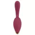Малиновый вибратор с подвижными язычками 2 Function Vibrator - 20,6 см малиновый 