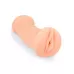 Телесный двусторонний мастурбатор с вибропулей и эрекционными кольцами в комплекте телесный 