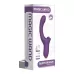 Фиолетовый вагинально-клиторальный вибратор фиолетовый 