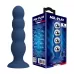 Синий анальный стимулятор со смещенным центром тяжести Silicone Anal Plug XL - 16,5 см синий 