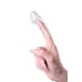 Прозрачная рельефная насадка на палец Dale - 8,5 см прозрачный 