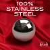 Серебристые вагинальные шарики Stainless Steel Kegel Balls серебристый 