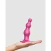 Розовая насадка Strap-On-Me Dildo Plug Beads size S розовый 