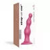 Розовая насадка Strap-On-Me Dildo Plug Beads size L розовый 