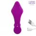 Фиолетовый массажёр с 9 режимами вибрации и пультом ДУ фиолетовый 