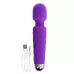 Фиолетовый wand-вибратор с подвижной головкой - 20,4 см фиолетовый 