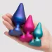 Набор из 3 анальных пробок Romp Luster разноцветный 