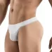 Белые перфорированные трусы-тонги Clever Ambar Thong белый L