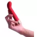 Красный вибратор для G-точки - 14,5 см красный 