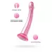 Розовый нереалистичный фаллоимитатор Jelly Dildo L - 20 см розовый 