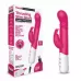 Розовый массажер для G-точки Slim Shaft thrusting G-spot Rabbit - 23 см розовый 