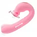 Розовый вибратор Selove Campanula с вращающимся стимулятором клитора - 18,2 см розовый 
