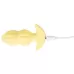 Желтая анальная пробка с вибрацией Cuties Vibrating Mini Butt Plug - 8 см желтый 
