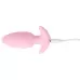 Розовая анальная пробка с вибрацией Cuties Vibrating Mini Butt Plug - 8 см розовый 