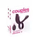 Фиолетовая насадка на член с клиторальным отростком и пультом ДУ RC Couple’s Vibrator 2 фиолетовый 