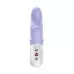 Сиреневый вибратор с клиторальным стимулятором Miss Bi - 17 см сиреневый 